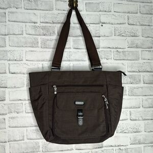 Baggallini Chocolate Town Tote Bag Purse Travel